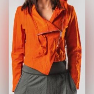 Designer asymmetrical jacket